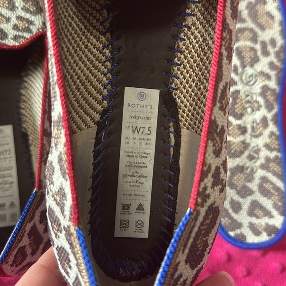 Rothy Mocha Spot Leopard Print Loafer - Picture 5 of 5